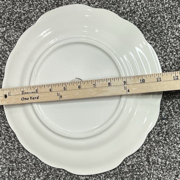 Gien France LES TARTES 11.5" Cake Plate with Handles Fruit Crate & Barrel VGUC - Picture 6 of 10